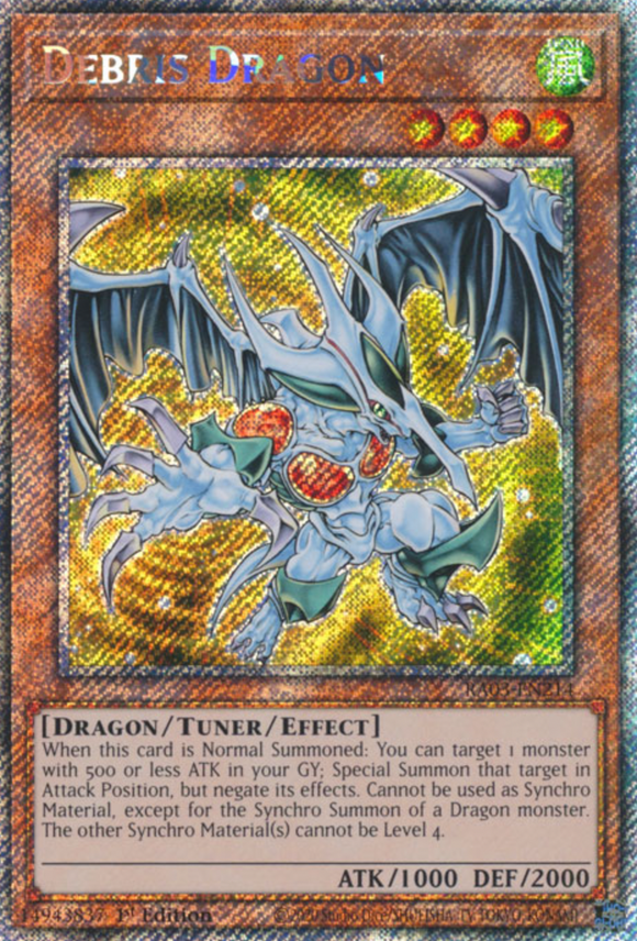 Debris Dragon - RA03-EN214 - Platinum Secret Rare 1st Edition