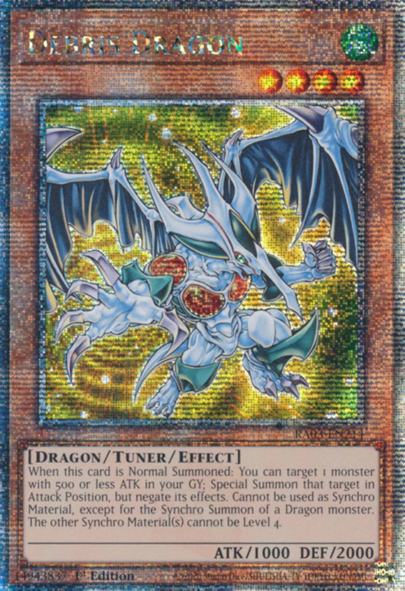 Debris Dragon - RA03-EN214 - Quarter Century Rare 1st Edition