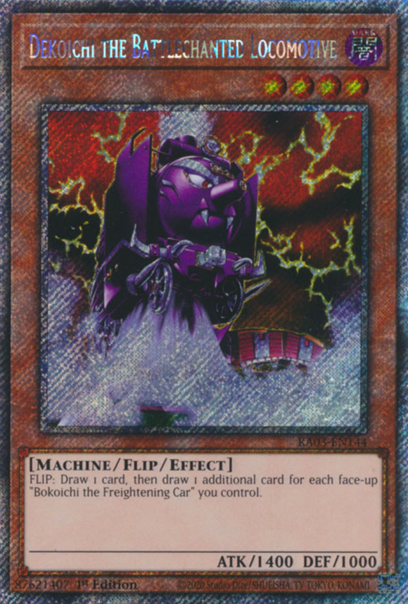 Dekoichi the Battlechanted Locomotive - RA03-EN144 - Platinum Secret Rare 1st Edition