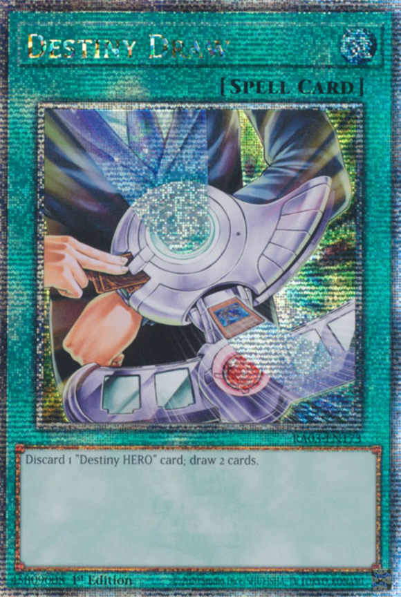 Destiny Draw - RA03-EN173 - Quarter Century Rare 1st Edition