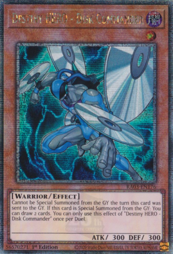 Destiny HERO - Disk Commander - RA03-EN176 - Quarter Century Rare 1st Edition