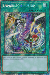 Dimension Fusion - RA03-EN136 - Platinum Secret Rare 1st Edition