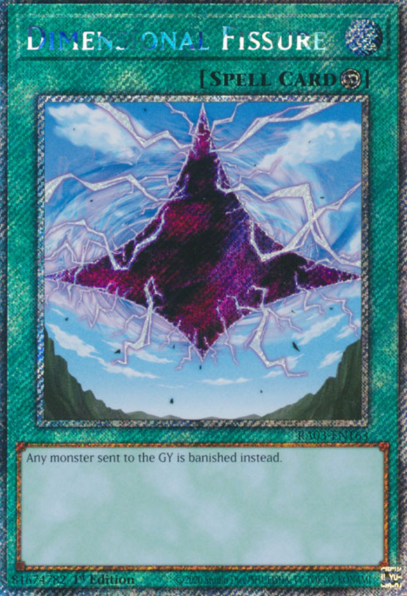 Dimensional Fissure - RA03-EN163 - Platinum Secret Rare 1st Edition