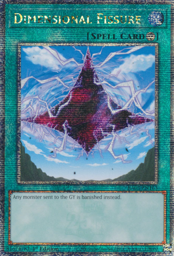 Dimensional Fissure - RA03-EN163 - Quarter Century Rare 1st Edition