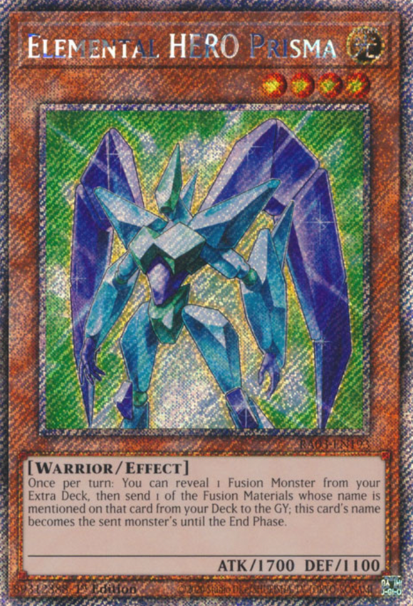 Elemental HERO Prisma - RA03-EN193 - Platinum Secret Rare 1st Edition