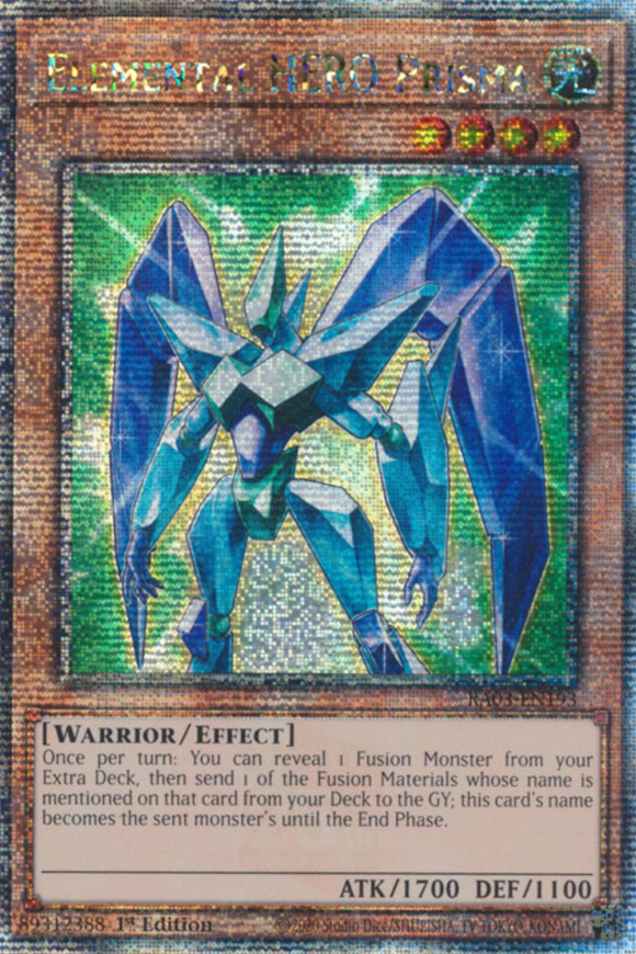 Elemental HERO Prisma - RA03-EN193 - Quarter Century Rare 1st Edition