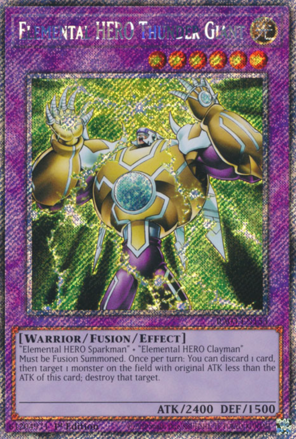 Elemental HERO Thunder Giant - RA03-EN153 - Platinum Secret Rare 1st Edition