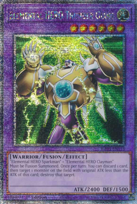 Elemental HERO Thunder Giant - RA03-EN153 - Quarter Century Rare 1st Edition