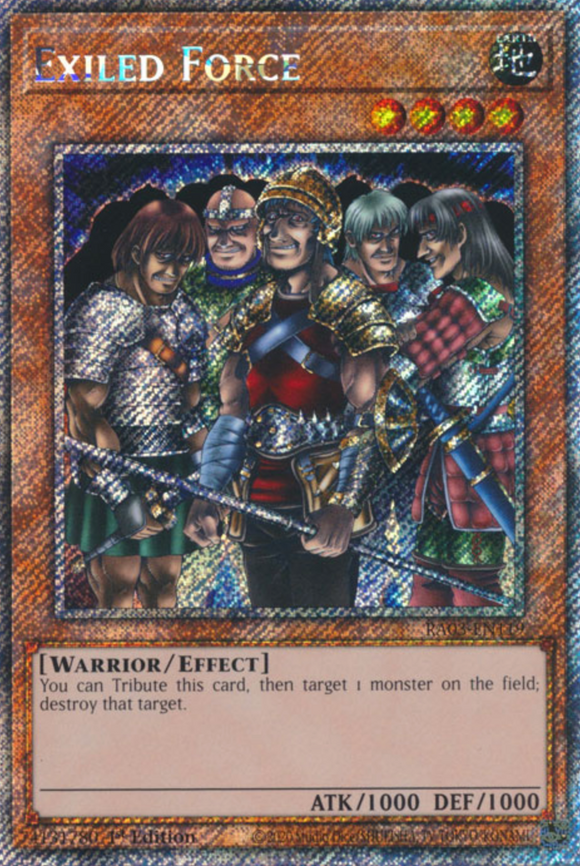 Exiled Force - RA03-EN119 - Platinum Secret Rare 1st Edition