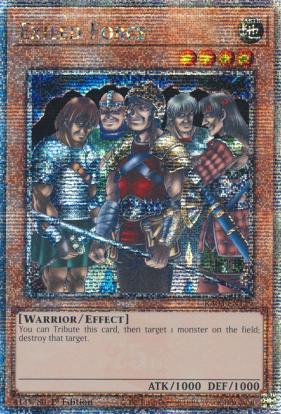 Exiled Force - RA03-EN119 - Quarter Century Rare 1st Edition