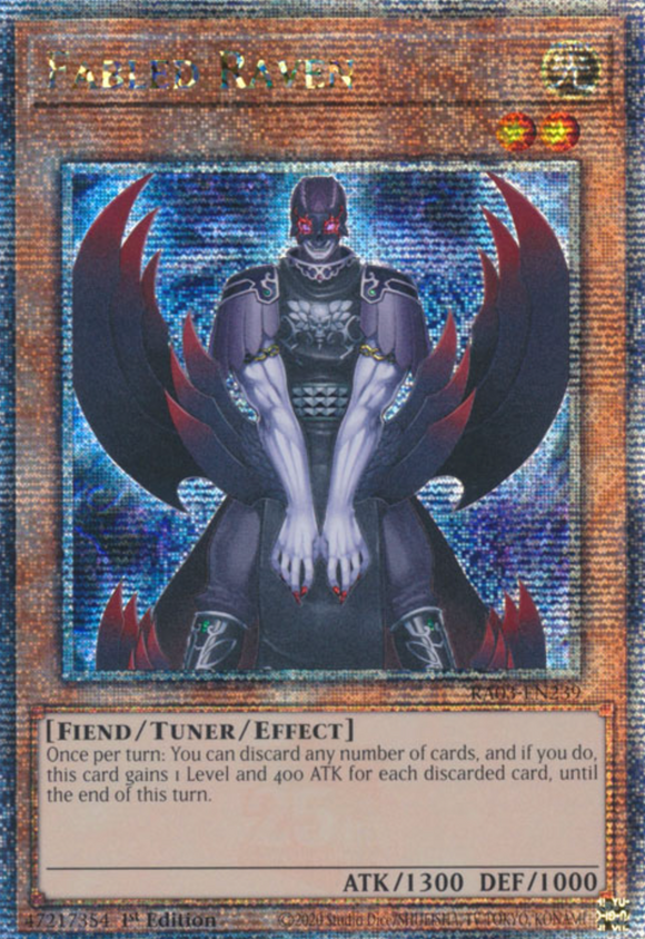 Fabled Raven - RA03-EN239 - Quarter Century Rare 1st Edition