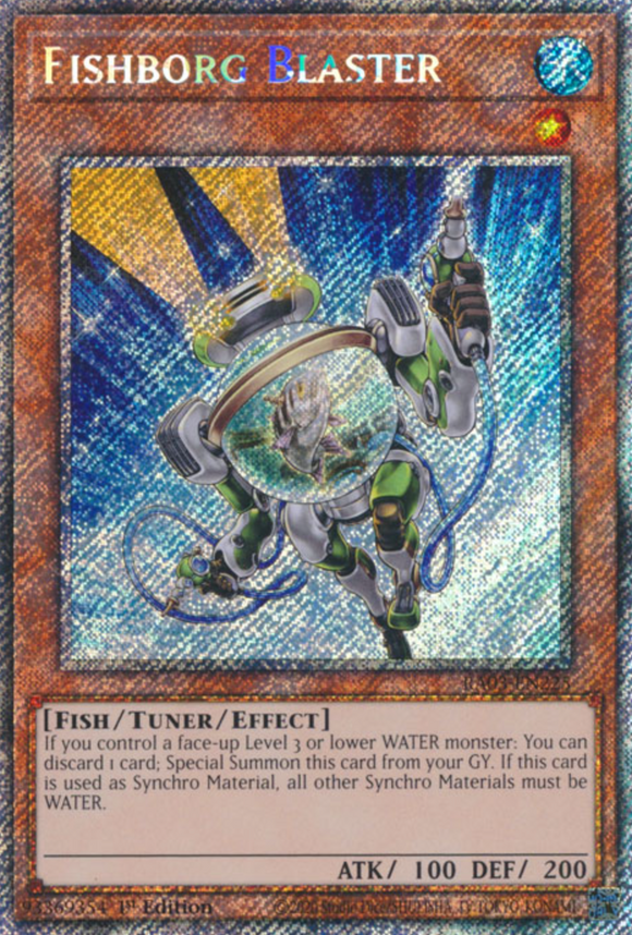 Fishborg Blaster - RA03-EN225 - Platinum Secret Rare 1st Edition