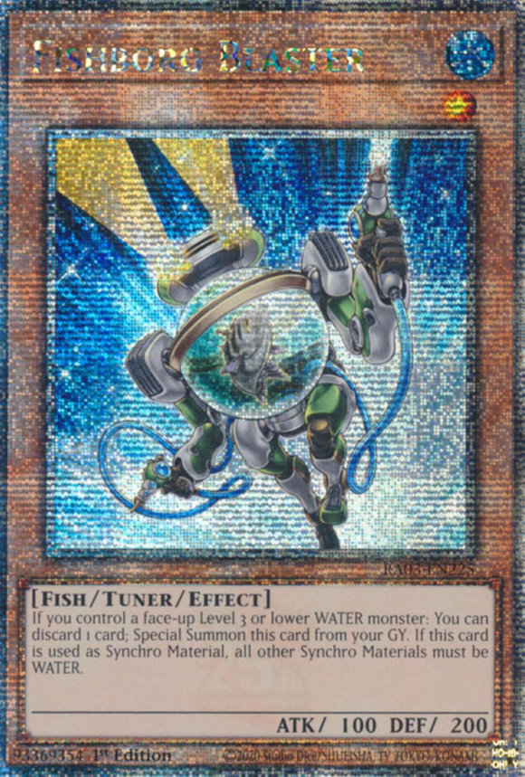 Fishborg Blaster - RA03-EN225 - Quarter Century Rare 1st Edition