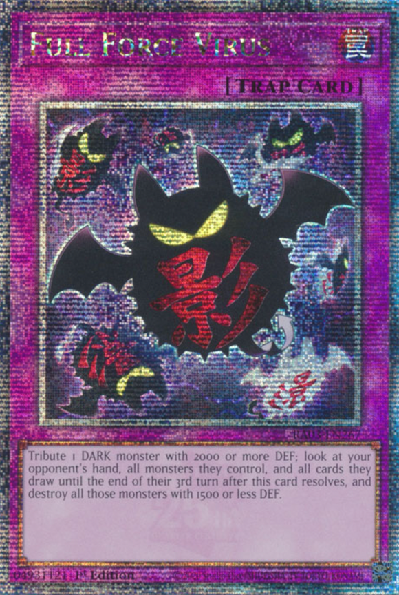 Full Force Virus - RA03-EN267 - Quarter Century Rare 1st Edition
