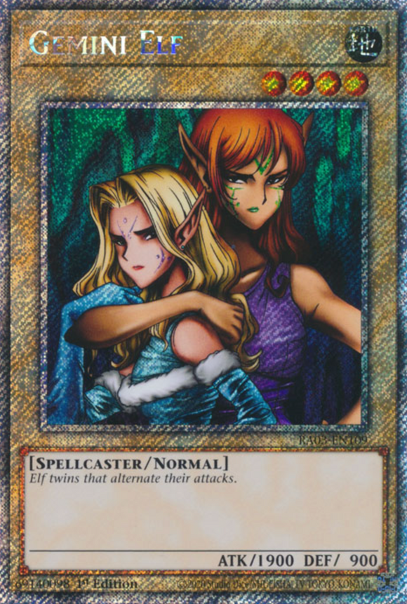 Gemini Elf - RA03-EN109 - Platinum Secret Rare 1st Edition