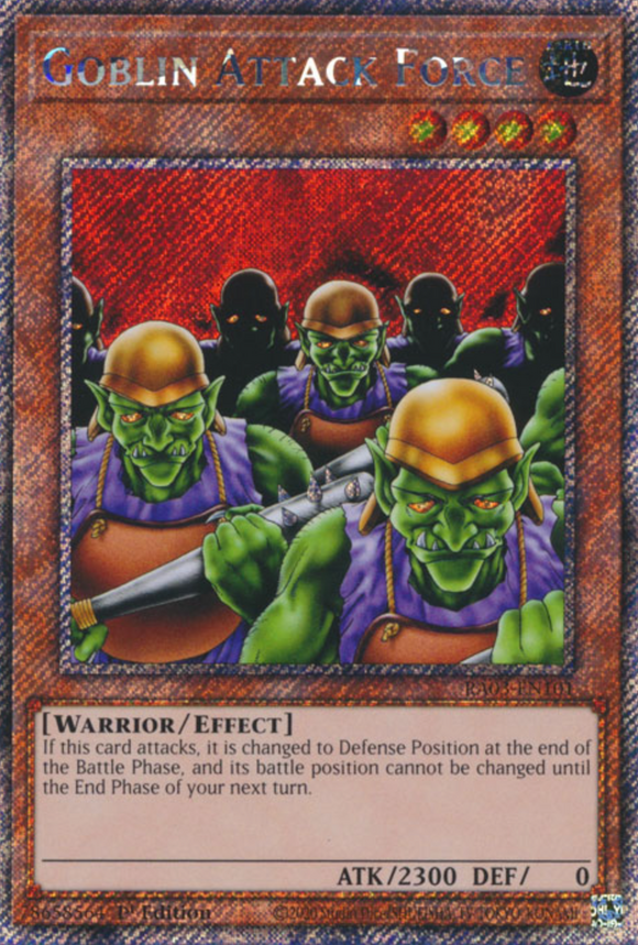Goblin Attack Force - RA03-EN101 - Platinum Secret Rare 1st Edition