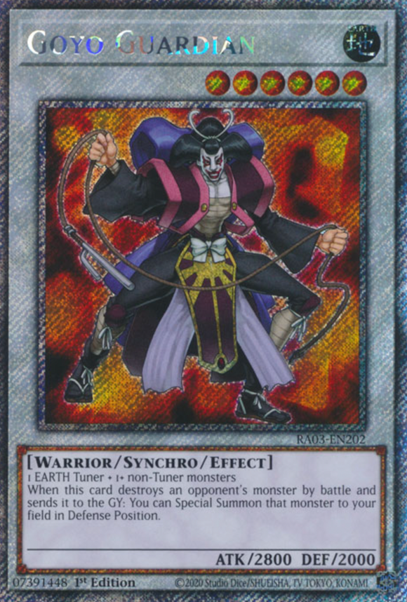 Goyo Guardian - RA03-EN202 - Platinum Secret Rare 1st Edition