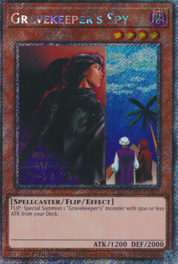 Gravekeeper's Spy - RA03-EN121 - Quarter Century Rare 1st Edition