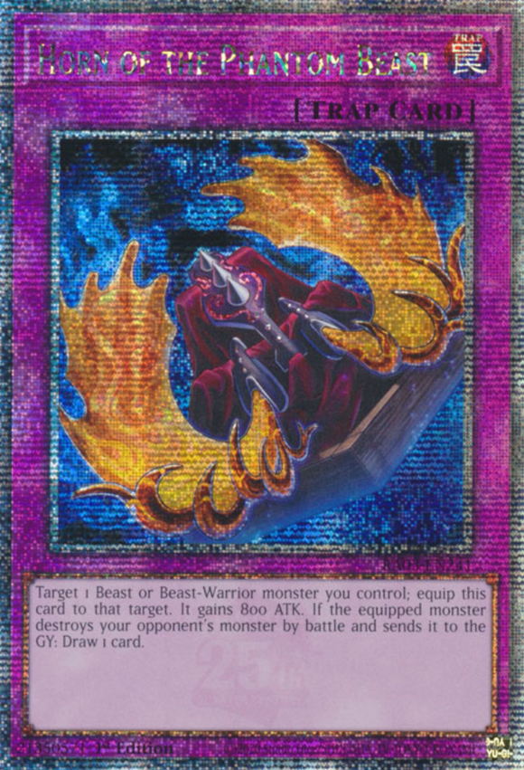 Horn of the Phantom Beast - RA03-EN241 - Quarter Century Rare 1st Edition