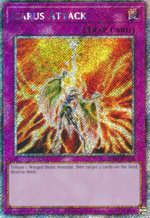 Icarus Attack - RA03-EN165 - Platinum Secret Rare 1st Edition