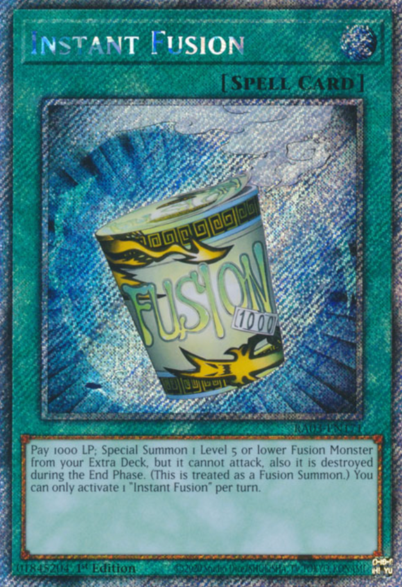 Instant Fusion - RA03-EN171 - Platinum Secret Rare 1st Edition
