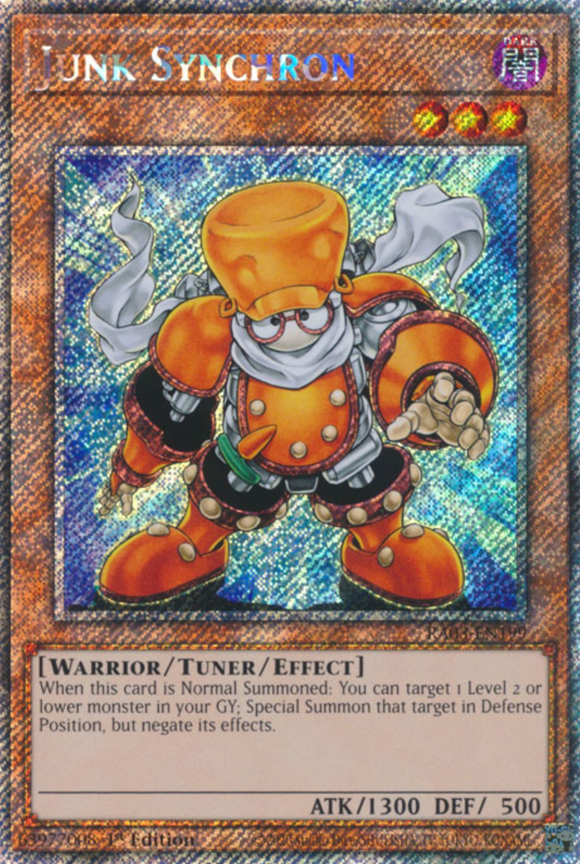 Junk Synchron - RA03-EN199 - Platinum Secret Rare 1st Edition
