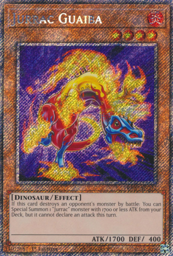 Jurrac Guaiba - RA03-EN242 - Platinum Secret Rare 1st Edition