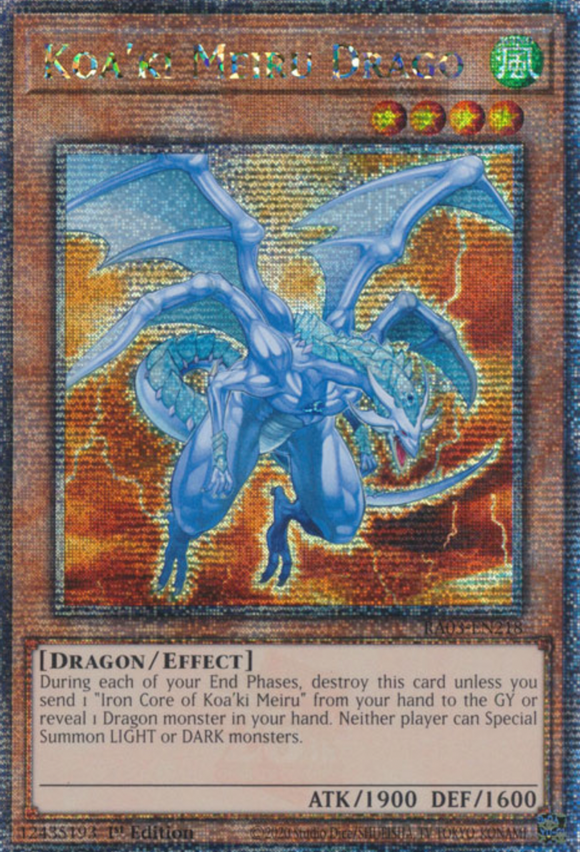 Koa'ki Meiru Drago - RA03-EN218 - Quarter Century Rare 1st Edition