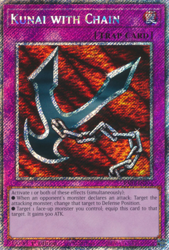 Kunai with Chain - RA03-EN204 - Platinum Secret Rare 1st Edition