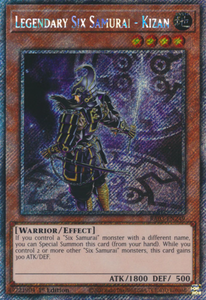 Legendary Six Samurai - Kizan - RA03-EN249 - Platinum Secret Rare 1st Edition