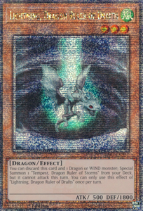 Lightning, Dragon Ruler of Drafts - RA03-EN257 - Quarter Century Rare 1st Edition