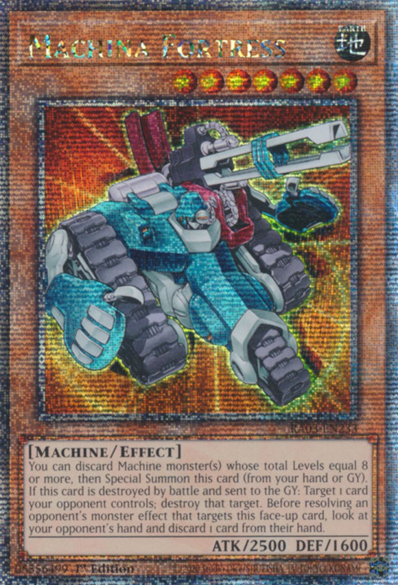 Machina Fortress - RA03-EN233 - Quarter Century Rare 1st Edition