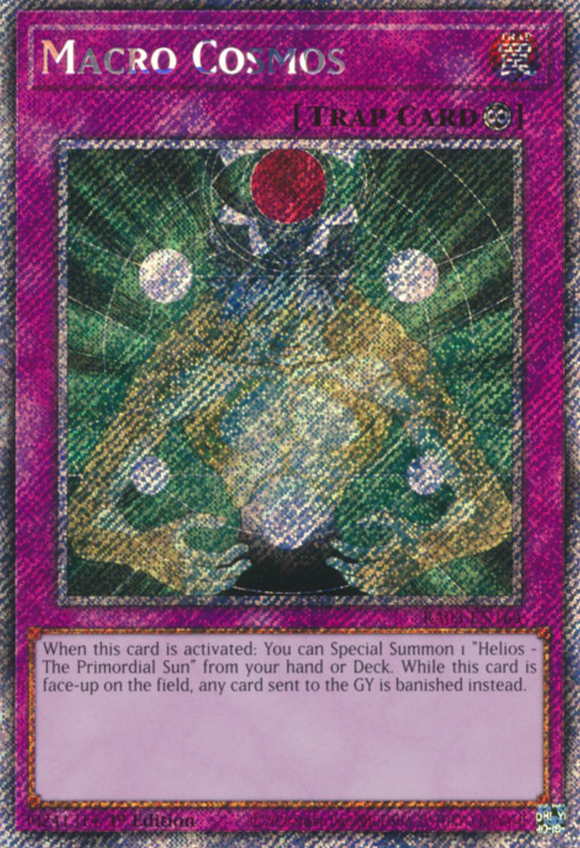 Macro Cosmos - RA03-EN164 - Platinum Secret Rare 1st Edition
