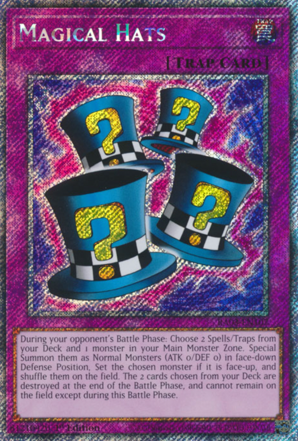 Magical Hats - RA03-EN107 - Platinum Secret Rare 1st Edition