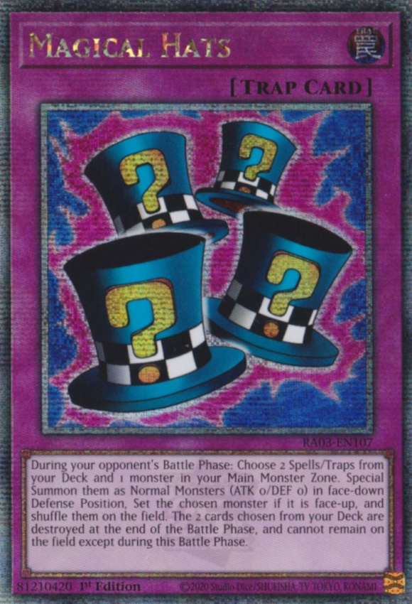 Magical Hats - RA03-EN107 - Quarter Century Rare 1st Edition