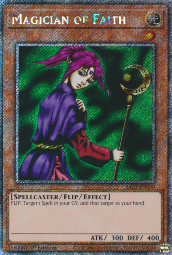 Magician of Faith - RA03-EN090 - Platinum Secret Rare 1st Edition