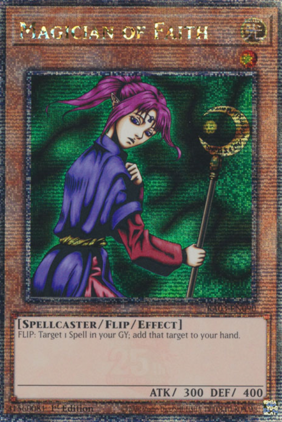 Magician of Faith - RA03-EN090 - Quarter Century Rare 1st Edition