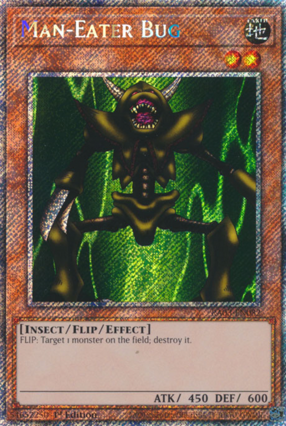 Man-Eater Bug - RA03-EN082 - Platinum Secret Rare 1st Edition