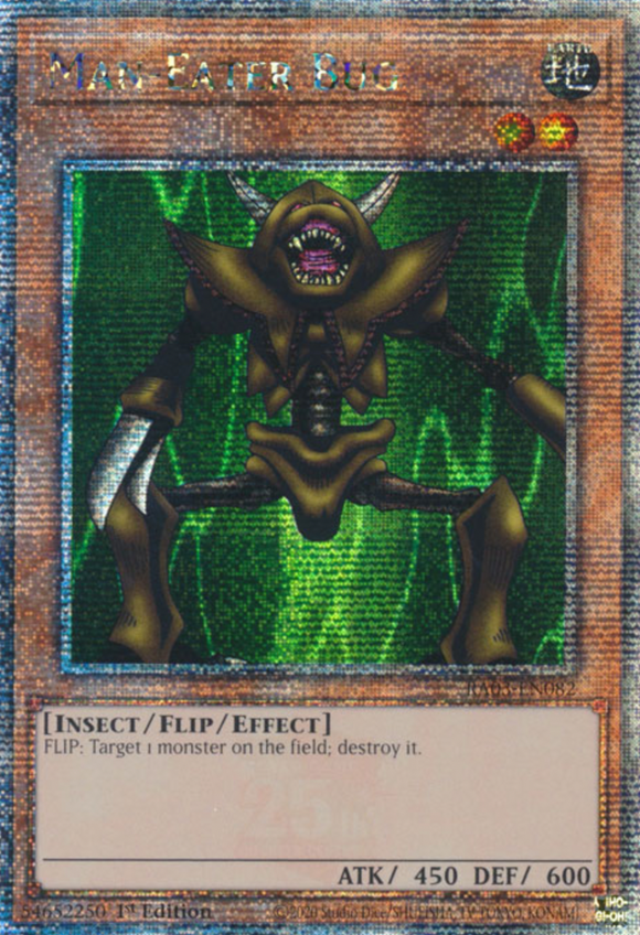 Man-Eater Bug - RA03-EN082 - Quarter Century Rare 1st Edition