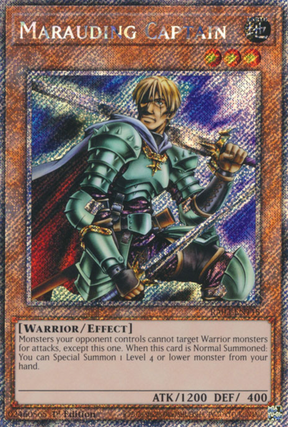 Marauding Captain - RA03-EN118 - Platinum Secret Rare 1st Edition