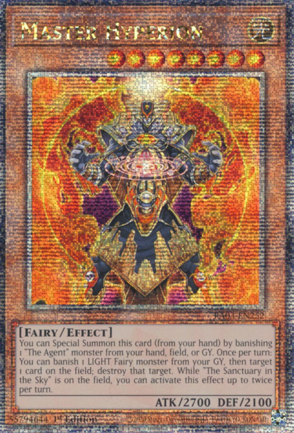 Master Hyperion - RA03-EN252 - Quarter Century Rare 1st Edition