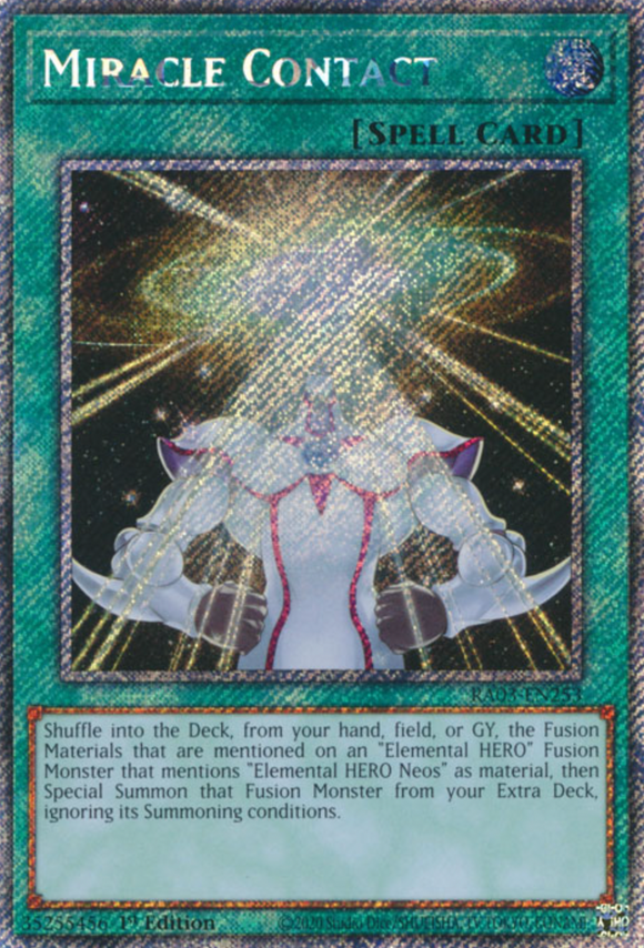 Miracle Contact - RA03-EN253 - Platinum Secret Rare 1st Edition