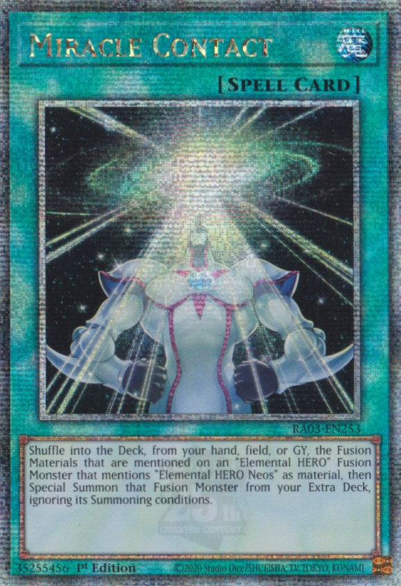 Miracle Contact - RA03-EN253 - Quarter Century Rare 1st Edition