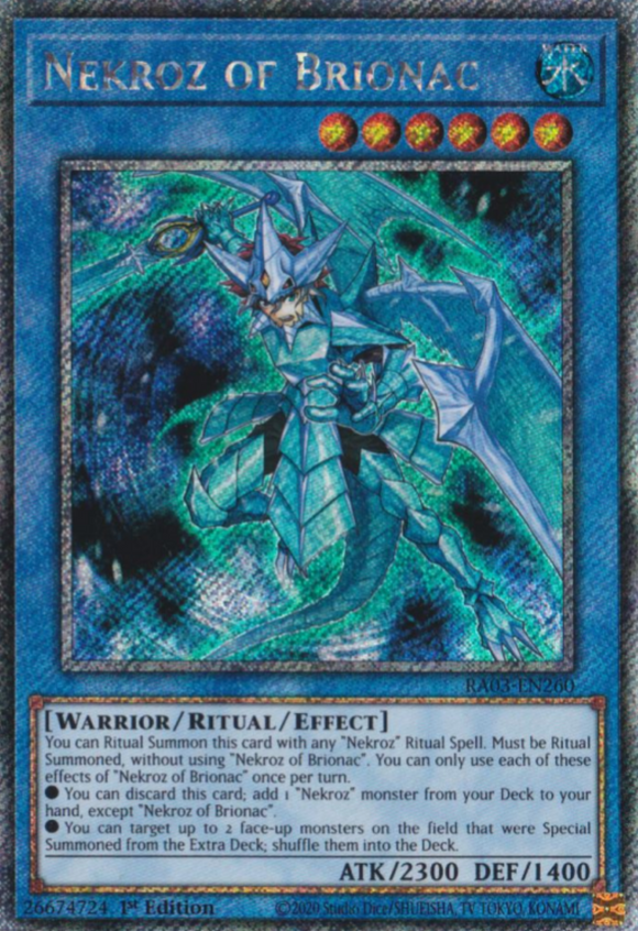Nekroz of Brionac - RA03-EN260 - Platinum Secret Rare 1st Edition