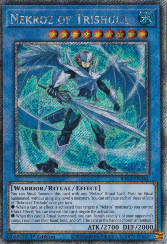 Nekroz of Trishula - RA03-EN261 - Platinum Secret Rare 1st Edition