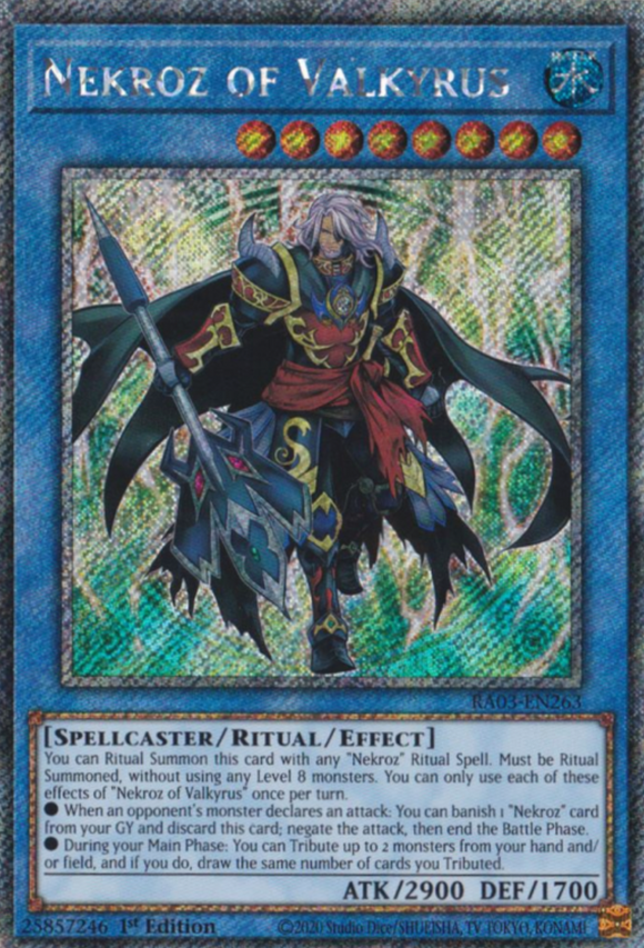 Nekroz of Valkyrus - RA03-EN263 - Platinum Secret Rare 1st Edition