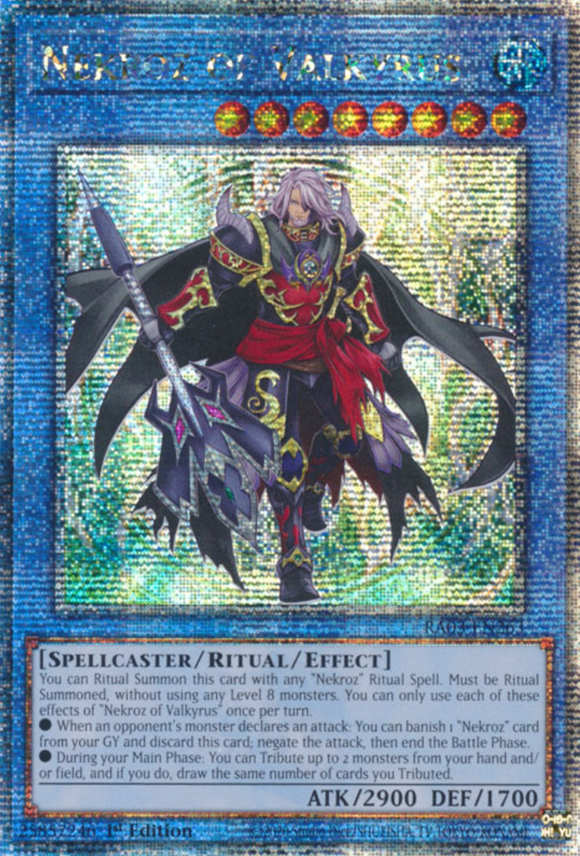 Nekroz of Valkyrus - RA03-EN263 - Quarter Century Rare 1st Edition