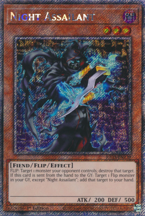 Night Assailant - RA03-EN139 - Platinum Secret Rare 1st Edition