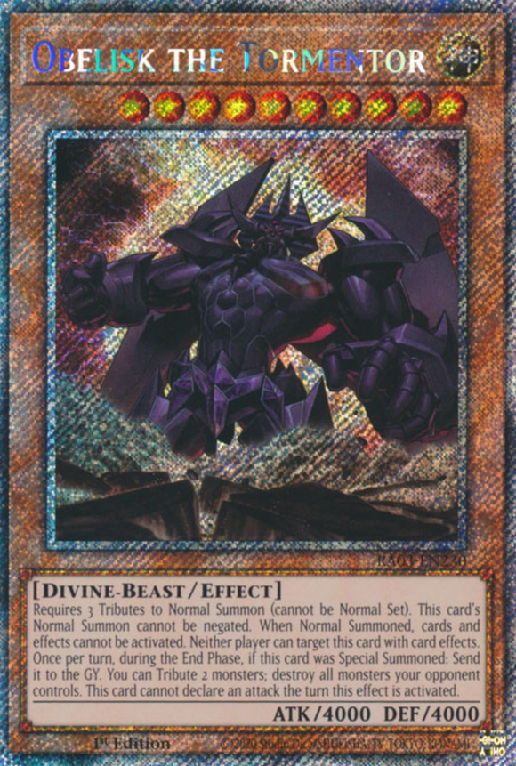 Obelisk the Tormentor - RA03-EN230 - Quarter Century Rare 1st Edition
