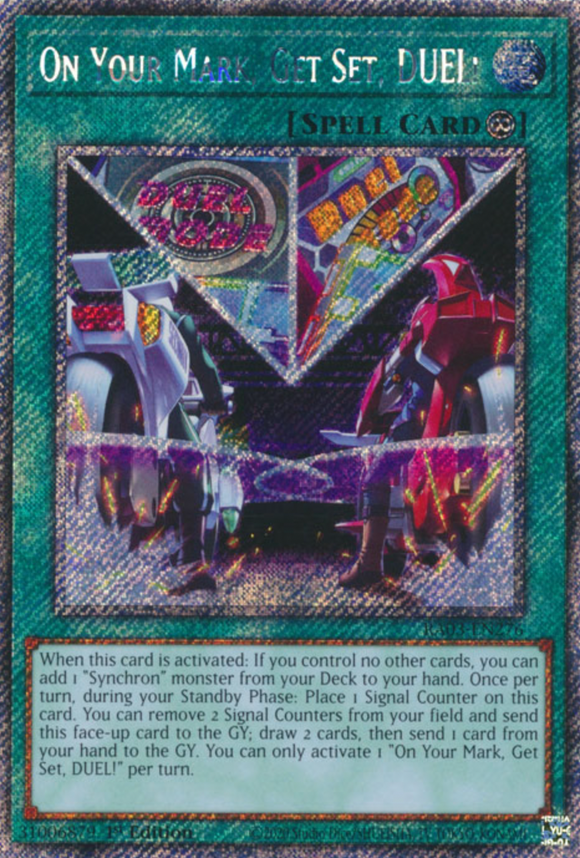On Your Mark, Get Set, DUEL! - RA03-EN276 - Platinum Secret Rare 1st Edition